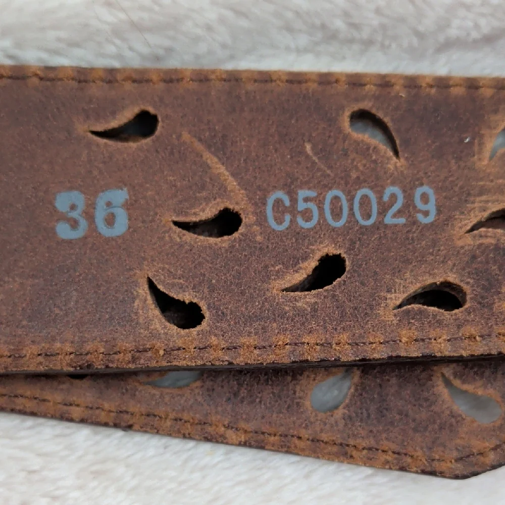Tony Lama Pierced Filigree‎ Trophy Belt